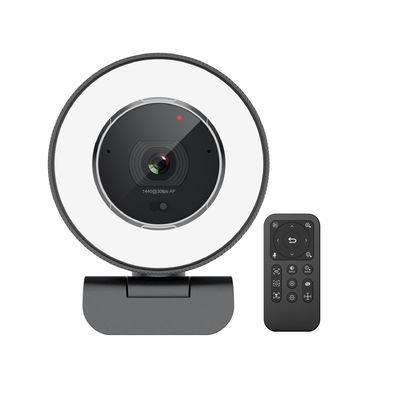 webcam de 5X Digitaces 2K Zoomable con teledirigido construido en cubierta de la aislamiento