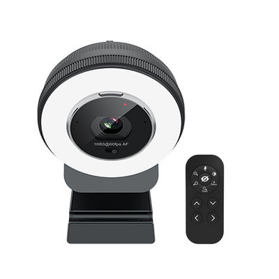 Webcam teledirigido del ordenador portátil de la leva 1080P 60FPS de la corriente C24 con Ring Light