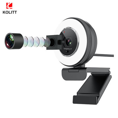 Cámara de HD 1080p 60fps USB con Ring Light/teledirigido construida en cubierta de la aislamiento
