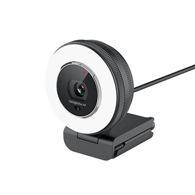 Cámara de HD 1080p 60fps USB con Ring Light/teledirigido construida en cubierta de la aislamiento