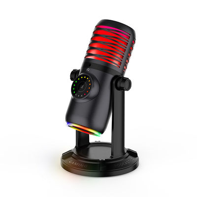 Fluir el micrófono hecho un podcast del juego del Mic USB RGB del condensador para la PC PS4 PS5 del ordenador portátil