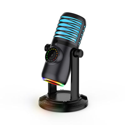 Micrófono del juego del condensador del RGB USB para el ordenador del teléfono del ordenador portátil de la PC