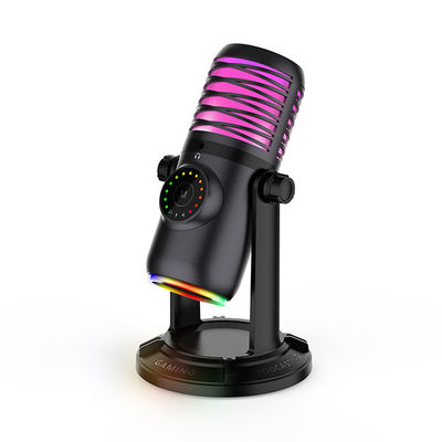 Micrófono del juego del condensador del RGB USB para el ordenador del teléfono del ordenador portátil de la PC