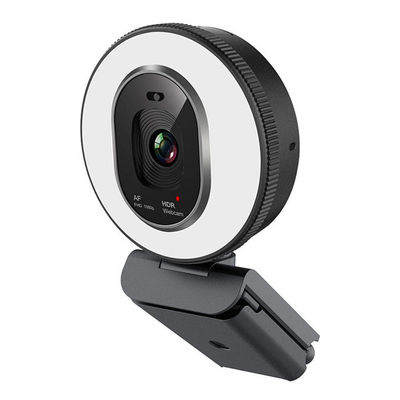 Webcam lleno del Usb de HD 1080p, AutoFocus rápido LED Ring Light Webcam