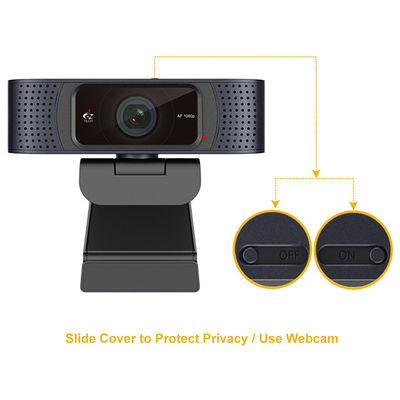 cámara USB HD de la PC de 1080P 30FPS Cmos que fluye el webcam con la cubierta de la aislamiento