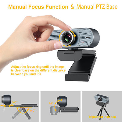 Corrección automática de la luz corta del foco 1080P del juego de la compresión vídeo manual del webcam FHD H.264