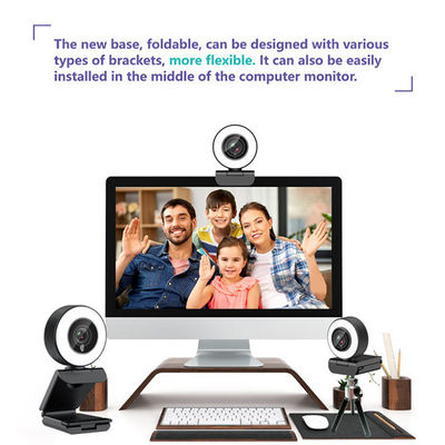 Webcam lleno del filtro de la belleza de HD 1080P con Ring And Microphone ligero