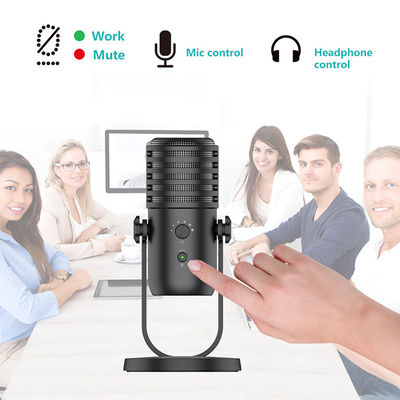 micrófono de condensador 48KHZ Live Recording Microphone de 16bit 24bit USB