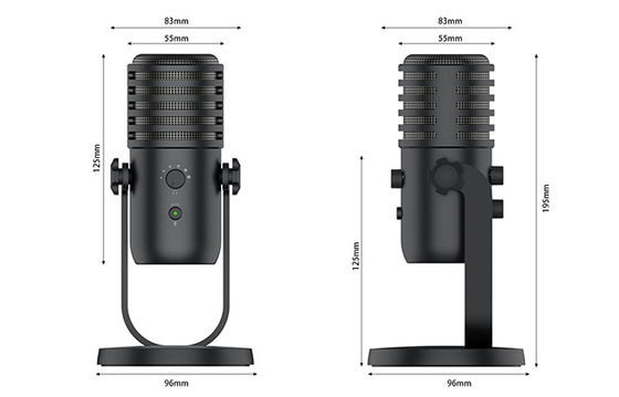 Micrófono dinámico hecho un podcast del USB para la grabación vocal Live Streaming Gaming