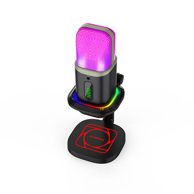 Micrófono del juego USB del CE, indicador de Mic With Quick Mute RGB del condensador de la PC