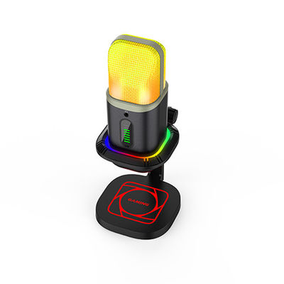 Micrófono del juego USB del CE, indicador de Mic With Quick Mute RGB del condensador de la PC