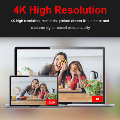 Alta cancelación de ruido Mics de Ring Light With Dual Stereo del webcam de la definición de C27 4K