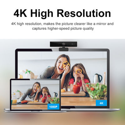 webcam de aluminio de la caja 4K UHD de las cámaras web de la PC de 3840*2160P 60FPS