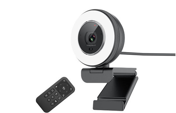 Ángulo de opinión de 78 grados y webcames negros del color HD 1080p con construido en micrófono