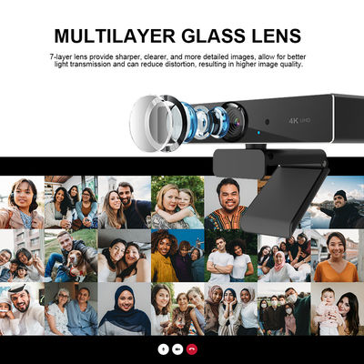 Micrófonos duales y webcam granangular del obturador F2.0 de la aislamiento 90 grados